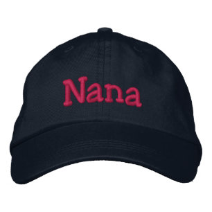 Nana Embroided Baseball Pet Navy Hot Pink