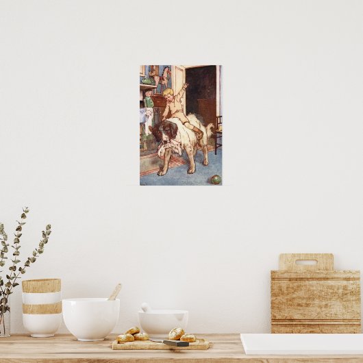 Nana en Michael Darling door Alice B. Woodward Poster (Keuken)