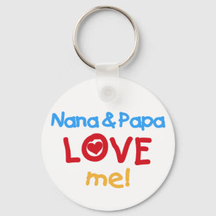 Nana en Papa Love Me Sleutelhanger