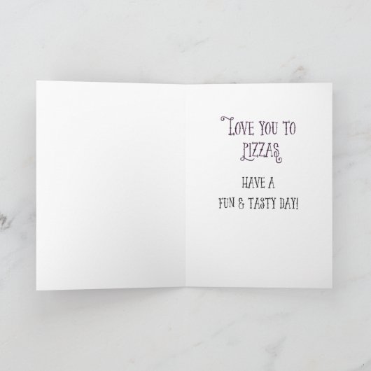 Nana en Papa Pizza Grootouders Dag Kaart (Binnen)