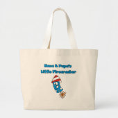Nana en Papa's kleine Firecracker Tshirts Grote Tote Bag (Voorkant)