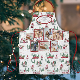 Nana Family Foto met Kerstmis Gnome Forest Gold St Schort
