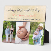 Nana First Moederdag - 3 Foto gepersonaliseerd Fotoplaat (Zijkant)