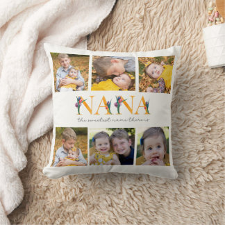 Nana Floral Custom Photo Tulips Sierkussen