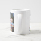 Nana Foto sky blue text Moederdag Extra Grote Beker (Achterkant)