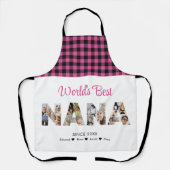 Nana Fotocollage Letter Cutout Oma Afbeelding Schort (Voorkant)
