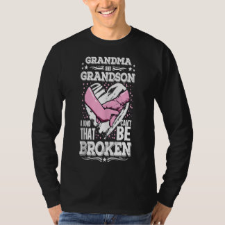 nana gift oma en kleinzoon een band die niet kan w t-shirt