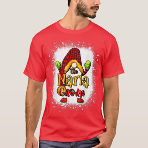 Nana gnome kerstpyjama matroos familie t-shirt