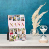 Nana Gold Flower Letters 12 Vertical Photo Collage Fotoplaat (Zijkant)