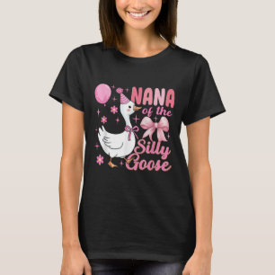 Nana Goose op de losse grappige verjaardag matchin T-shirt