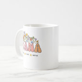 NANA Grand-mère mignonne Mug de fleurs de petit-en (Devant gauche)