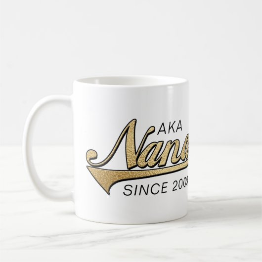 Nana Grand-mère Mug "AKA Nana depuis..." (Gauche)