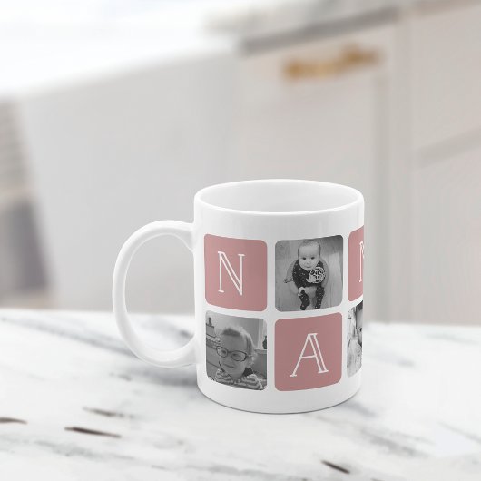 NANA Grand-mère Photo Collage Mug | ROSE
