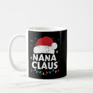 Nana grandma claus kerstlampjes overeenstemmend me koffiemok