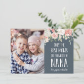 Nana Grandmoeder Moederdag Flat Photo Card (Staand voorkant)