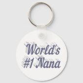 Nana gray text Moederdag Sleutelhanger (Voorkant)