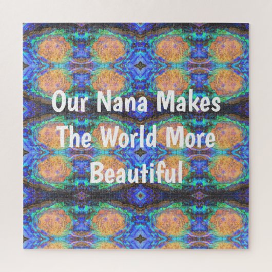 Nana Groovy Neon Color Abstracte Hippie Legpuzzel (Verticaal)
