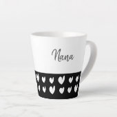 Nana Heart Champagne Black Latte Mok (Rechterhoek)
