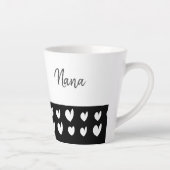Nana Heart Champagne Black Latte Mug (Droite)