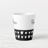 Nana Heart Champagne Black Latte Mug (Devant)