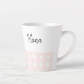 Nana Heart Champagne Rose Latte Mug (Droite)