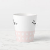 Nana Heart Champagne Rose Latte Mug (Devant)