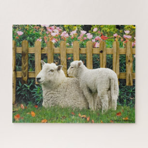 "Nana & Her Lamb" Jigsaw Puzzle Legpuzzel