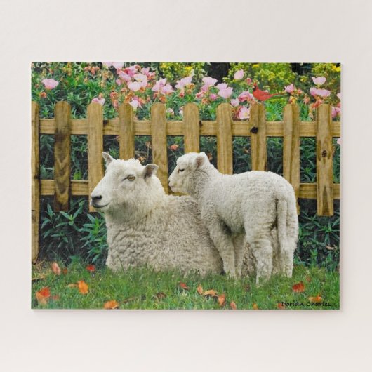 "Nana & Her Lamb" Jigsaw Puzzle Legpuzzel (Horizontaal)