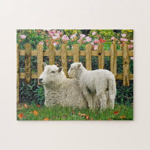 "Nana & her Lamb" Puzzle Legpuzzel