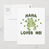Nana houdt van me kikker briefkaart (Voorkant / Achterkant)