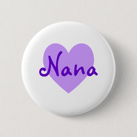 Nana in het Paars Ronde Button 5,7 Cm (Voorkant)