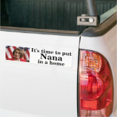 Nana in huis zetten bumpersticker (Op Truck)