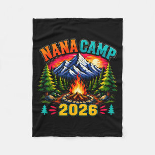 Nana Kamp 2026 Familie Zomer Vakantie Camping Crew Fleece Deken