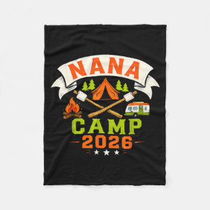 Nana Kamp 2026 Familie Zomer Vakantie Camping Crew Fleece Deken