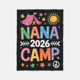 Nana Kamp 2026 Gezinsvakantie Zomer Kampeerploeg Fleece Deken