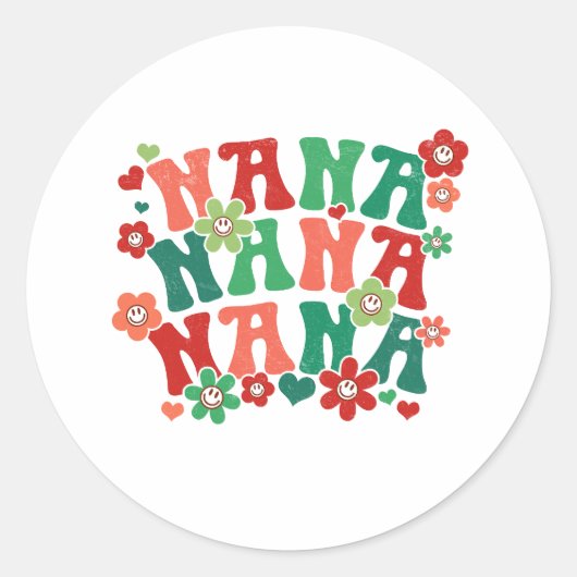 Nana Kerst stickers (Voorkant)