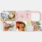 Nana Life is het beste leven 4 Foto Collage Pink Case-Mate iPhone Hoesje (Back (Horizontal))