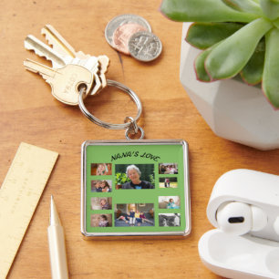 Nana' Love 10 foto's zonder Serif Fon Sleutelhanger