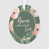 Nana Love Floral Berry Rose avec photo (devant)