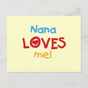 Nana Loves Me T-shirts en geschenken Briefkaart