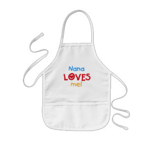 Nana Loves Me T-shirts en geschenken Kinder Schort