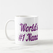 Nana mauve demi-texte tasse de café (Gauche)