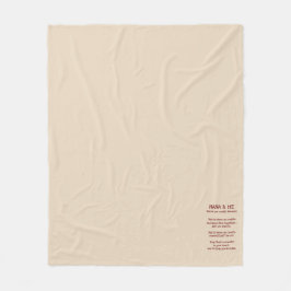 Nana & Me Cuddle Blanket Fleece Deken