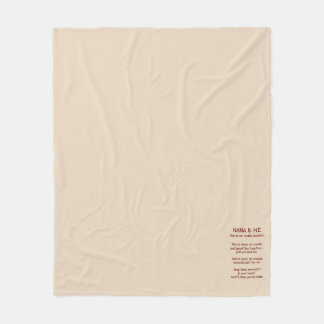 Nana & Me Cuddle Blanket Fleece Deken