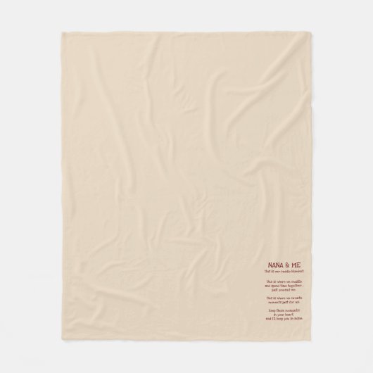 Nana & Me Cuddle Blanket Fleece Deken (Voorkant)