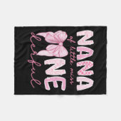 Nana Of Little Miss Onederful First Birthday Girl Fleece Deken (Voorkant (Horizontaal))