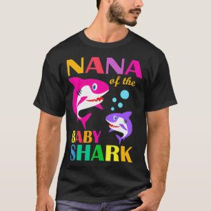 Nana of the Baby Birthday Shark Nana Shark Moeder' T-shirt