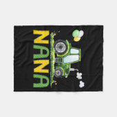 Nana Of The Birthday Boy Tractor Farm Truck Matchi Fleece Deken (Voorkant (Horizontaal))