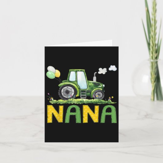 Nana Of The Birthday Boy Tractor Farm Truck Matchi Kaart (Voorkant)