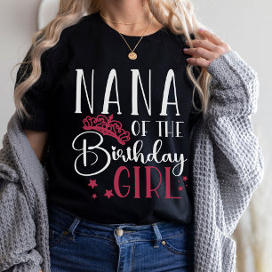 Nana of the Birthday Girl Squad Custom Matching T-shirt